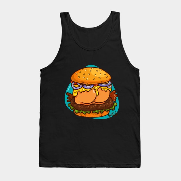 Butt burger Tank Top by Anydudl